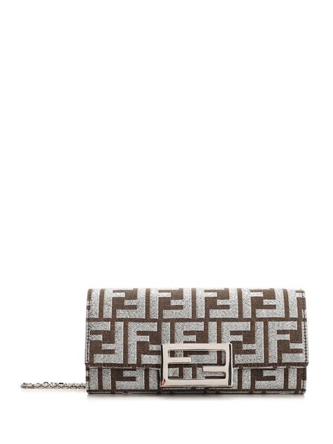 fendi wallet women's sale|fendi baguette wallet on chain.